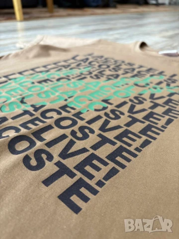 Lacoste Мъжка Тениска Размер L - Памук, Оригинална, Втора Употреба, снимка 3 - Тениски - 51179414