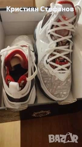 Nike Обувки за баскетбол Lebron XIX CZ0203 101 Бял, снимка 3 - Спортни обувки - 51522662