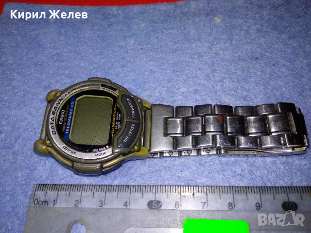 CASIO ILLUMINATOR DATA BANK Стар КОЛЕКЦИОНЕРСКИ ЯПОНСКИ ЕЛЕКТРОНЕН ЧАСОВНИК КАСИО с ВЕРИЖКА 43986, снимка 12 - Антикварни и старинни предмети - 44772851