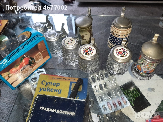 миниатюрни халби, снимка 2 - Антикварни и старинни предмети - 53301016