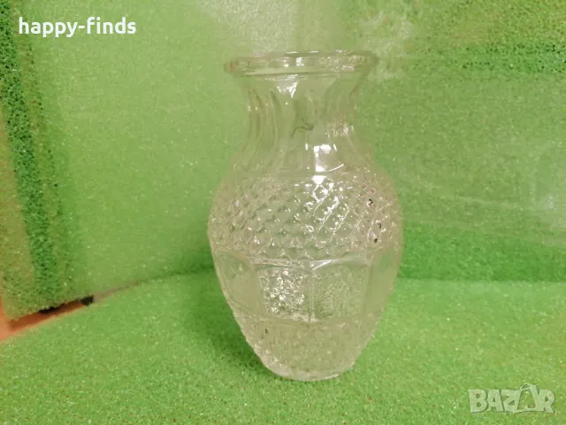 Оригинална класическа стъклена ваза, снимка 1