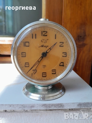 съветски будилници МИР 1960г, снимка 7 - Антикварни и старинни предмети - 54341442