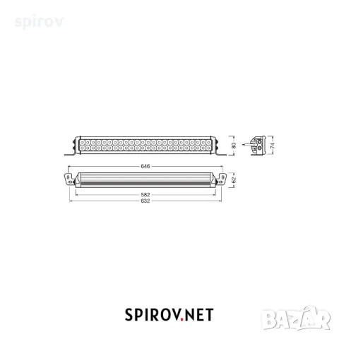 LED бар OSRAM LEDriving LIGHTBAR VX500-CB 12/24V 4100lm 6000K, снимка 2 - Части - 55701847