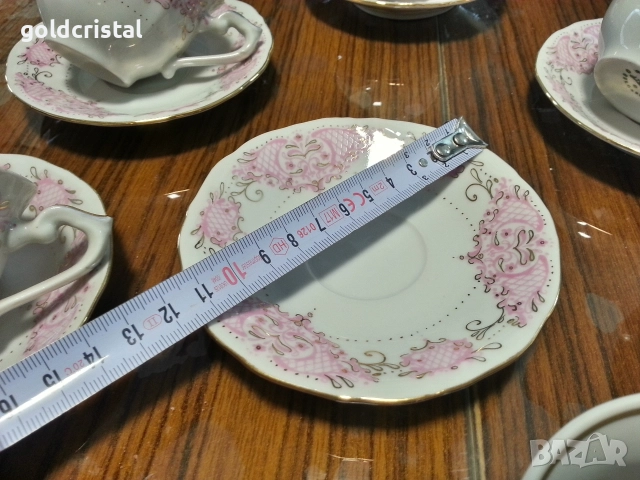 Стар български порцелан Изида чаши за кафе , снимка 3 - Антикварни и старинни предмети - 16145837