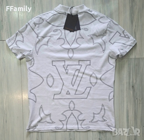 Черна \ Бяла Тениска Louis Vuitton [S - XXL], снимка 6 - Тениски - 54149781
