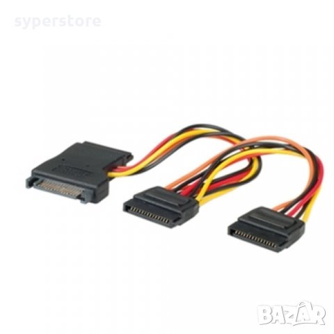 Преходник от Сата към три Сата захранващ Roline 11.03.1041 Power cable PSU S-ATA - 3xS-ATA
