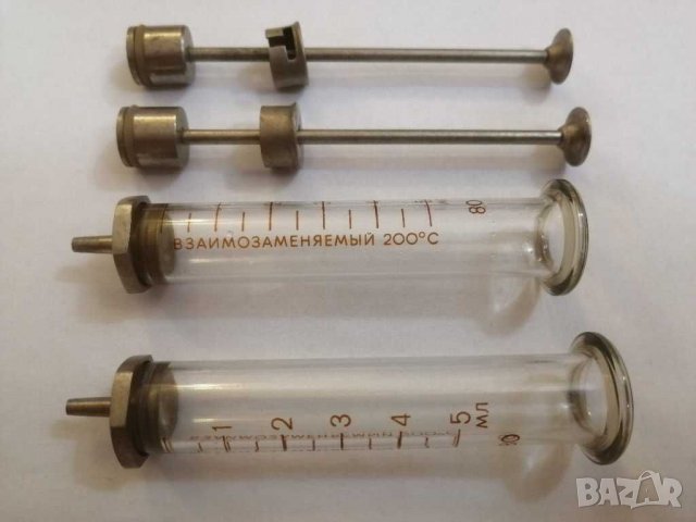 Стъклени спринцовки СССР. , снимка 3 - Колекции - 30136714