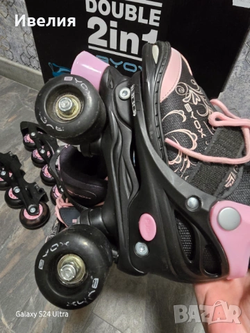 Ролери и кънки Byox Double 2в1, размер 30-33 регулеруеми, снимка 5 - Ролери, кънки - 53066649