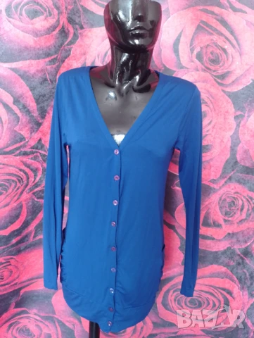 Турско синя памучна жилетка М