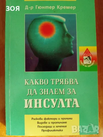 Книга,,Какво трябва да знаем за инсулта,,