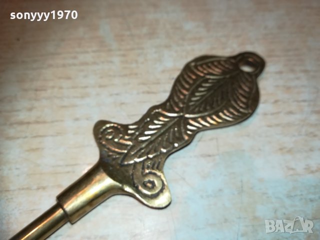 обувалка-мед/месинг-35см-антик внос белгия 0902211841, снимка 16 - Колекции - 31748436