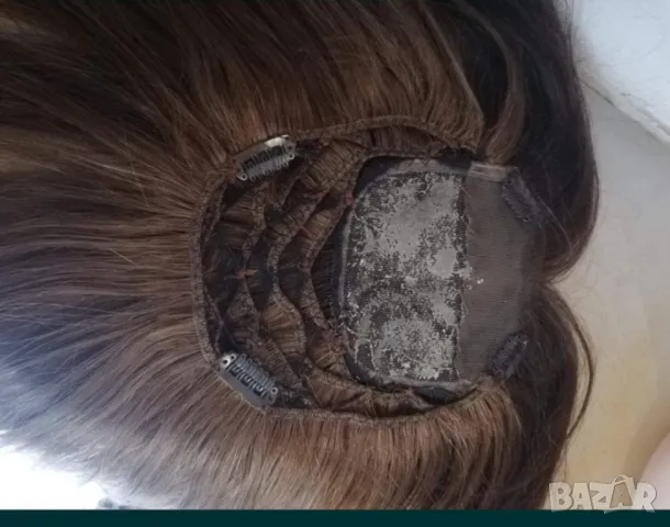 Дамско тупе от естествена коса , снимка 3 - Аксесоари за коса - 50035118