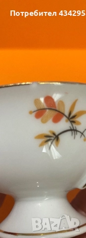 Миниатюрна винтидж чаша и чинийка 1920-1930 г., снимка 4 - Антикварни и старинни предмети - 52885258