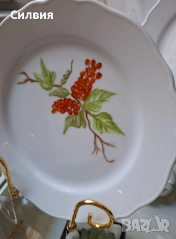 Винтидж порцеланови чинии 3бр., снимка 4 - Антикварни и старинни предмети - 52345722