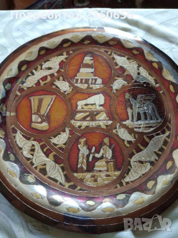 Уникално Плато чиния, снимка 2 - Антикварни и старинни предмети - 29360969