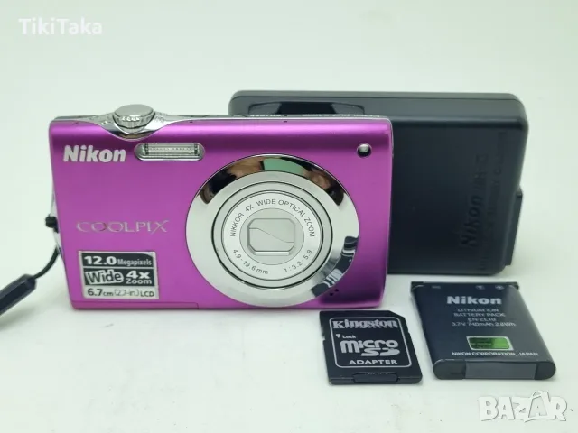 Nikon COOLPIX S3000 Purple – 12MP CCD Digital Camera | 4x Optical Zoom , снимка 2 - Фотоапарати - 56455166