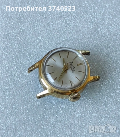 Немски Винтидж дамски часовник ZentRa Automatic. Позлатен 20MK.Работи перфектно ! , снимка 2 - Дамски - 54321121