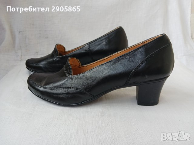 Нови кожени български обувки, снимка 2 - Дамски обувки на ток - 42299755