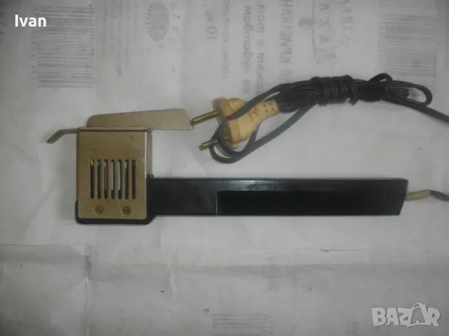 25 ВАТА РУСКА СССР ЕЛЕКТРИЧЕСКА ЛЕПАЧКА ЗА ПОЛИЕТИЛЕНОВО ФОЛИО СТАРО КАЧЕСТВО ПОЧТИ НОВА ОТЛИЧНА, снимка 2 - Други инструменти - 48788516