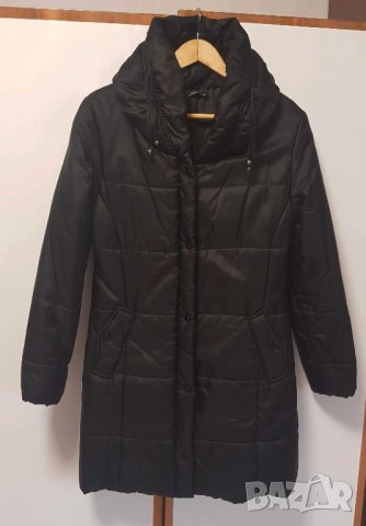 Готино дамско черно яке/шуба, М, снимка 2 - Якета - 35639659