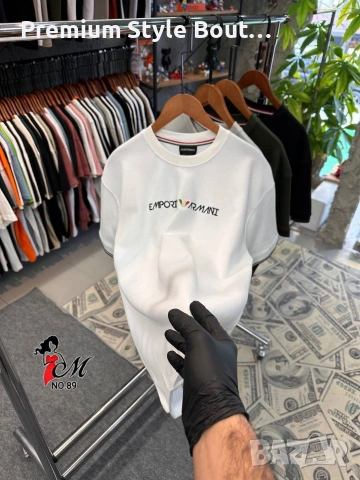 Мъжки памучни тениски emporio armani Burberry Hermes Calvin Klein , снимка 18 - Тениски - 54016051