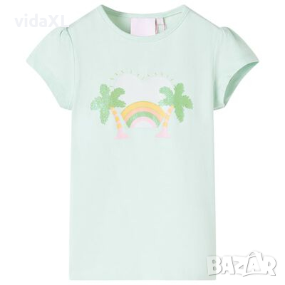 Детска тениска, светла мента, 104(SKU:104254, снимка 1