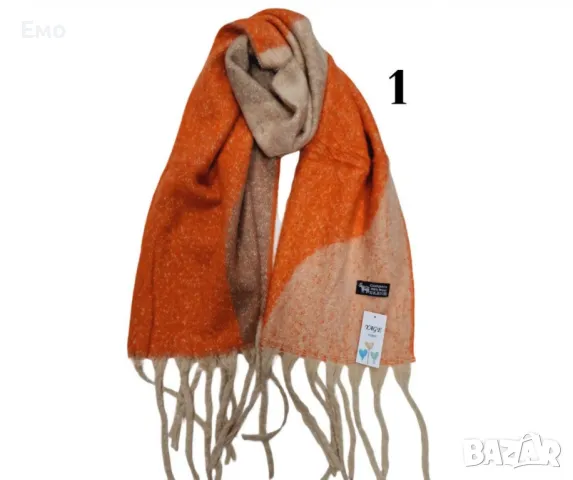 Елегантен дамски шал с цветен дизайн - Топлина и изтънченост за всеки ден, снимка 2 - Шалове - 48464259