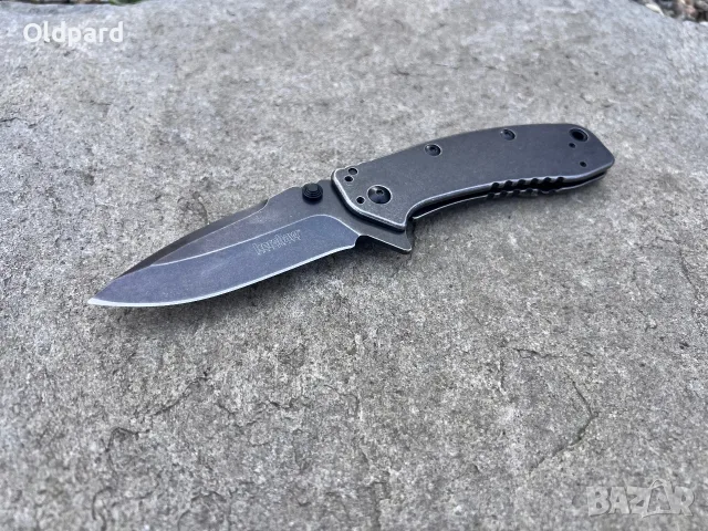 Мощен джобен сгъваем нож Kershaw Cryo II BLACKWASH Hinderer Framelock (1556BW)