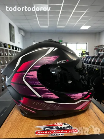 TОП ЦЕНА Мото каска за мотор NOLAN N80-8 Lava Pink XS 53-54см. ,вградени очила 135 €, снимка 2 - Аксесоари и консумативи - 56139816