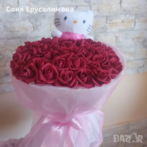 Букет от 101вечни рози, снимка 10 - Изкуствени цветя - 47316671