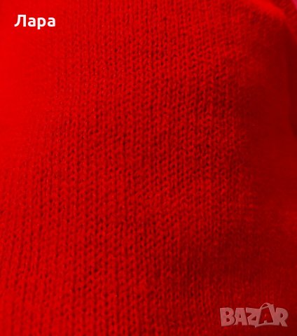 Червен плетен потник с тънки презрамки, снимка 2 - Потници - 31069549