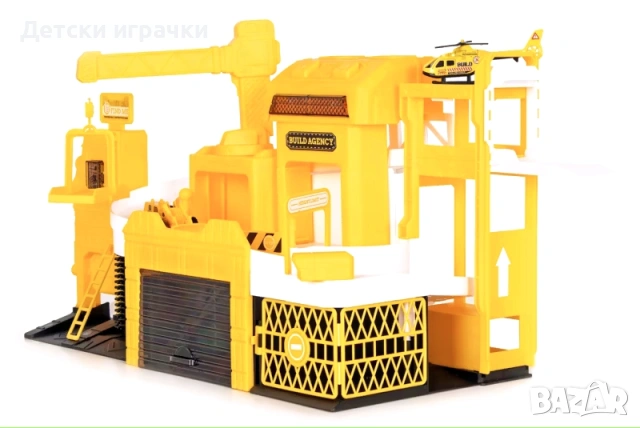 Детски гараж Parking с повдигащ кран, с превозни средства, с автомивка, снимка 4 - Коли, камиони, мотори, писти - 53101863