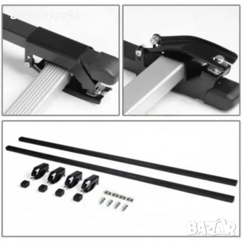 Стоманен багажник за покрив офроуд 120х100х12см + НАПРЕЧНИТЕ ГРЕДИ, снимка 5 - Аксесоари и консумативи - 40118102