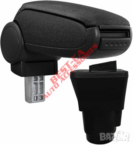 Текстилен черен подлакътник за Дачия Дъстър 2 / Dacia Duster Mk2 2018-