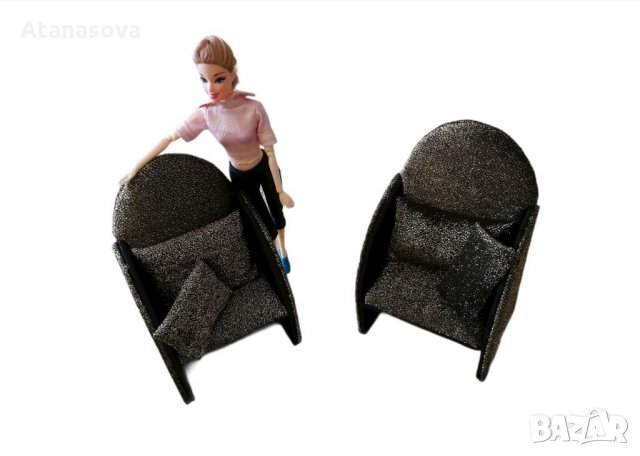 Мини Фотьойл за кукла Барби , снимка 2 - Кукли - 35298281