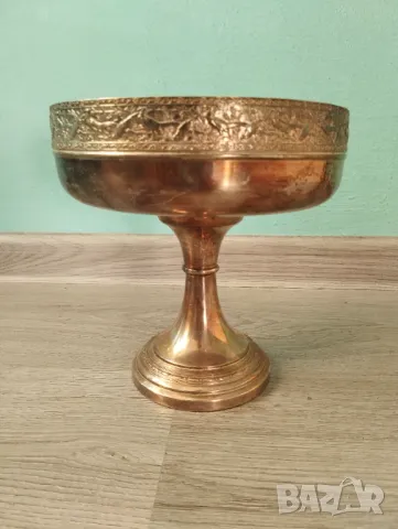 Посребрена купа,фруктиера арт деко