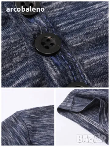 Лятна мъжка тениска с къс ръкав Henley, 5цвята, снимка 10 - Тениски - 40851001