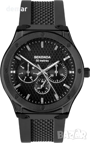 Мъжки часовник Sekonda Titan 42 мм с кварцов механизъм в черно