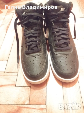 Nike Court Vision Mid (Black/White) – КАТО НОВИ (44), снимка 2 - Кецове - 54093949