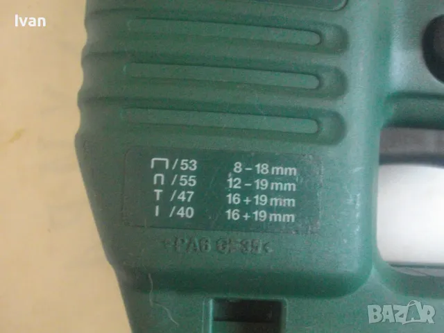BOSCH PTK19E Made in Germany 2005г. ОРИГИНАЛЕН НЕМСКИ БОШ ЕЛЕКТРИЧЕСКИ ТАКЕР КОМБИНИРАН КАТО НОВ , снимка 6 - Други инструменти - 49329135