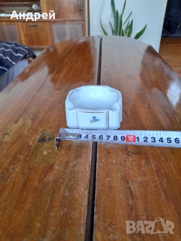 Стар порцеланов пепелник , снимка 3 - Антикварни и старинни предмети - 35515711