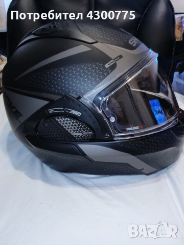 Модулна каска Shark EVO GT Encke Matt Black Anthracite / размер: XL, снимка 2 - Аксесоари и консумативи - 54065248