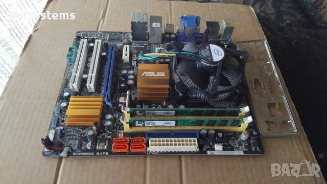  Дънна платка Asus P5QPL-VM EPU Socket 775 CPU+FAN+RAM, снимка 5 - Дънни платки - 53967212