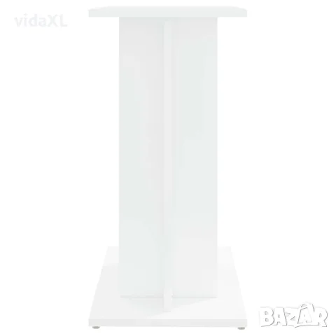 vidaXL Поставка за аквариум, бяла, 60x30x60 см, инженерно дърво, снимка 6 - Аквариуми - 56148108