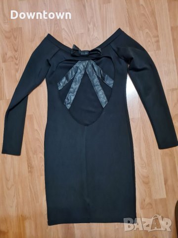 LA SPECIALE  уникална черна рокля с отворен гръб, снимка 8 - Рокли - 34336943