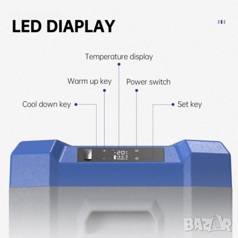 Портативен компресорен хладилник NL40 – Alpicool / 40Л – 12V/24V/220V, снимка 3 - Аксесоари и консумативи - 52892489