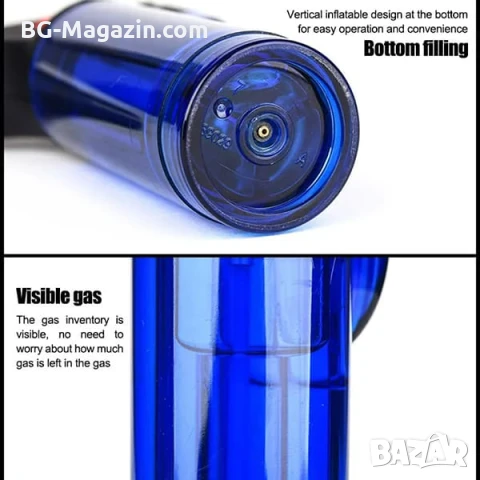 Мини газова горелка туристическа за къмпинг наргиле пури запалка сладкиши кухненска готвене малка, снимка 6 - Други инструменти - 51050035