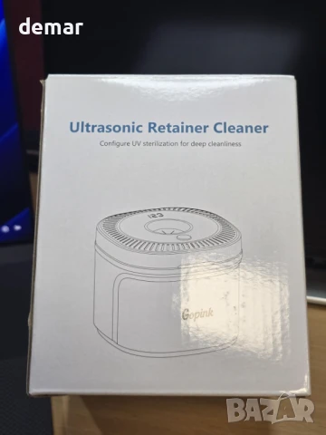 Ултразвукова почистваща машина Gopink Retainer, черна, 45KHz с UV светлина, снимка 9 - Други - 50708429