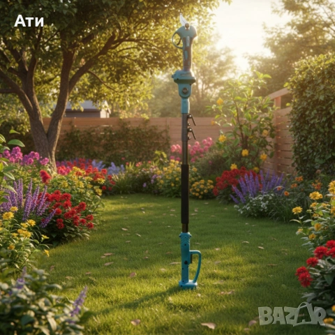 Комплект 3 в 1 от акумулаторна лозарска ножица, акумулаторен мини верижен трион и телескопичен прът, снимка 8 - Други инструменти - 53373694