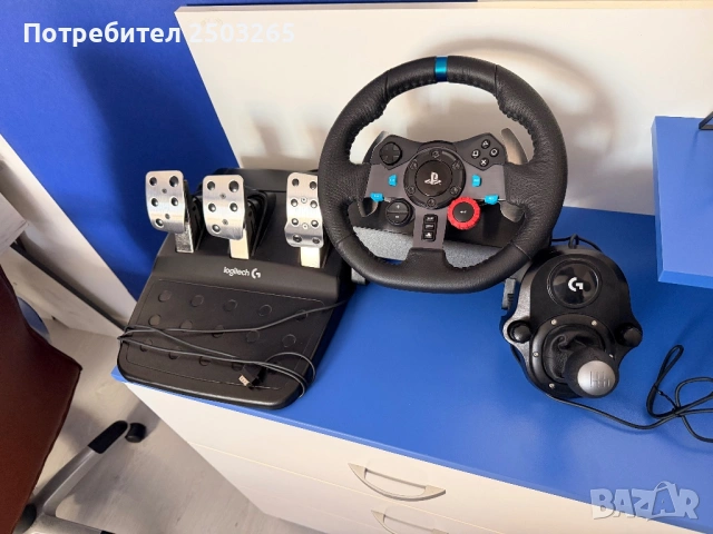 Logitech G29 волан, снимка 5 - Клавиатури и мишки - 54150397